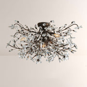 Seraphina Crystal Floral Flush Mount Ceiling Light
