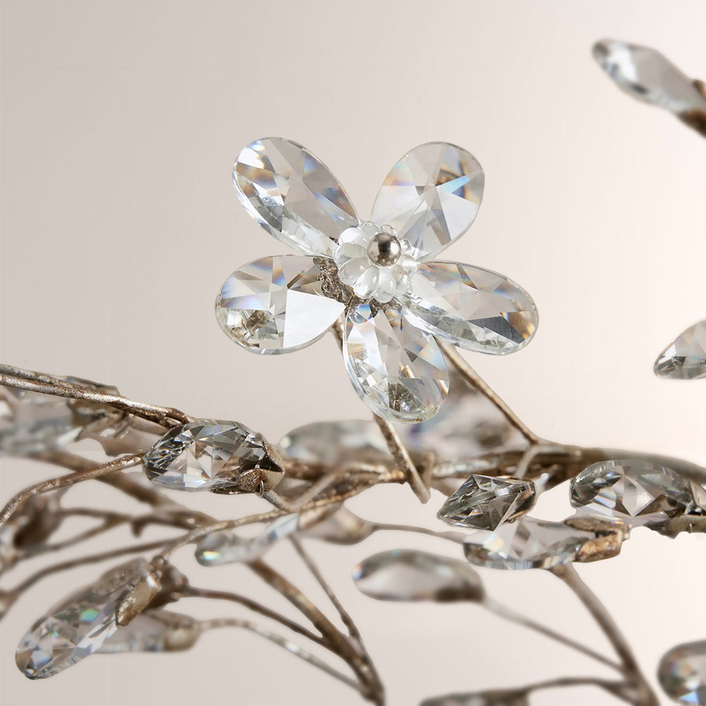 Seraphina Crystal Floral Flush Mount Ceiling Light