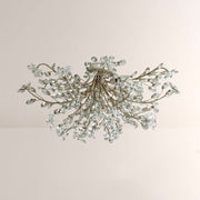 Seraphina Crystal Floral Flush Mount Ceiling Light