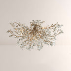 Seraphina Crystal Floral Flush Mount Ceiling Light