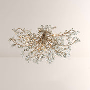 Seraphina Crystal Floral Flush Mount Ceiling Light