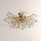 Seraphina Crystal Floral Flush Mount Ceiling Light