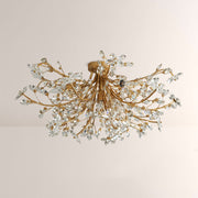 Seraphina Crystal Floral Flush Mount Ceiling Light