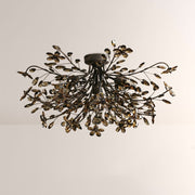 Seraphina Crystal Floral Flush Mount Ceiling Light
