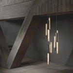 Haivorel 3-Pendant Reeded Glass Chandelier – Floor Sample - product image 3