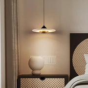Flying Saucer Alabaster Pendant Lamp — image 3