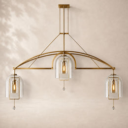 Avermont Glass Grand Linear Chandelier 85