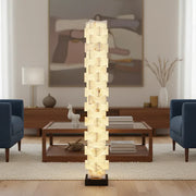 Stacked Alabaster Squares Floor Lamp — image 5