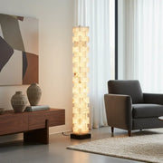 Stacked Alabaster Squares Floor Lamp — image 2