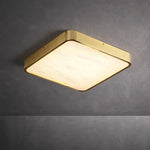 Geometric Alabaster Recessed Ceiling Light