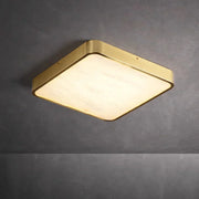 Geometric Alabaster Recessed Ceiling Light