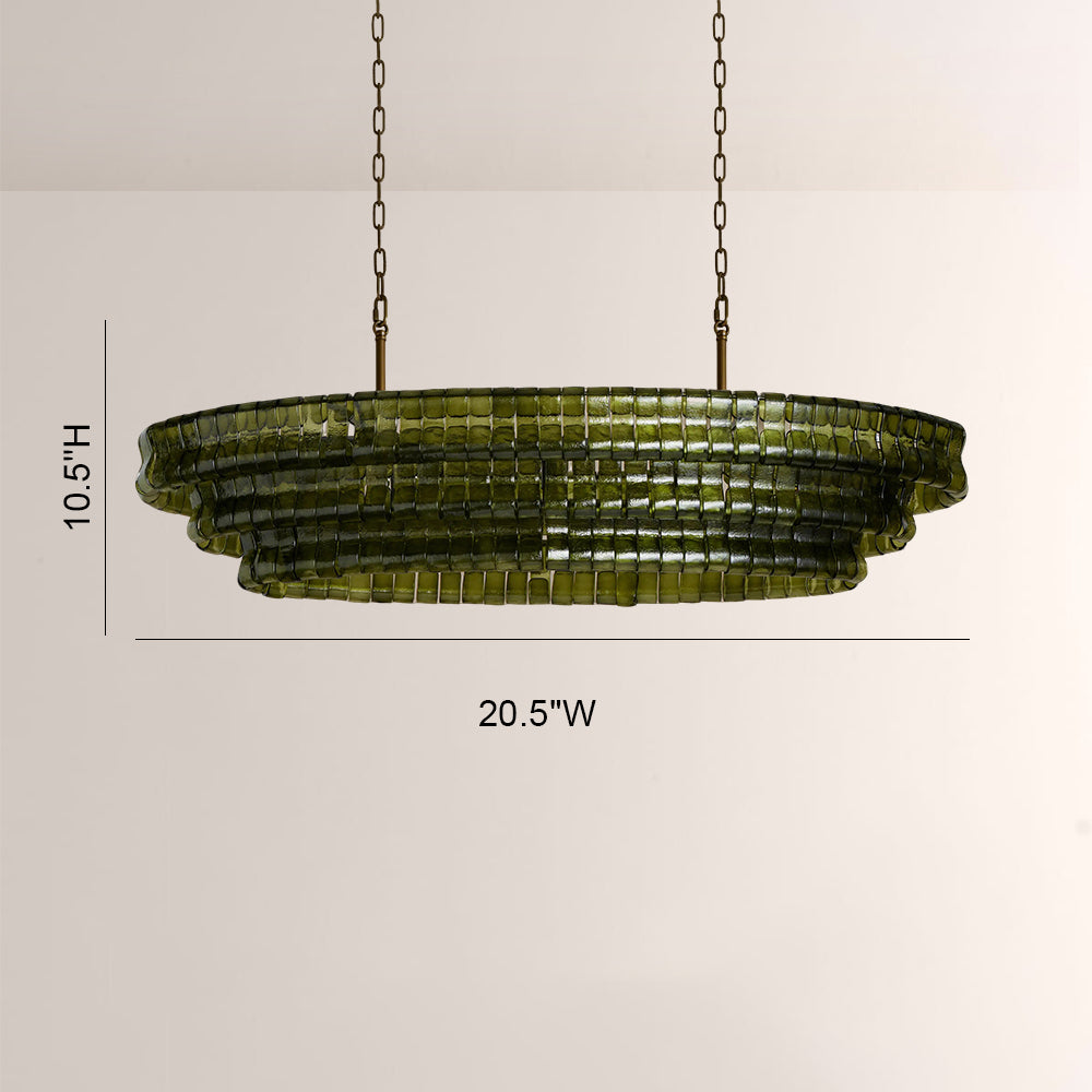 Ghiaccia Oval Chandelier