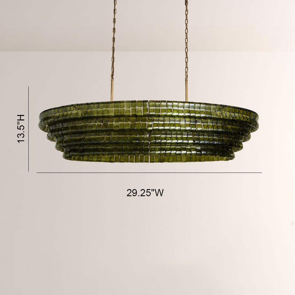Ghiaccia Oval Chandelier