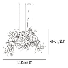 10 Lights: L 59''  x H 19.7''
