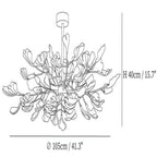 Gingko Luxury Chandelier Style A