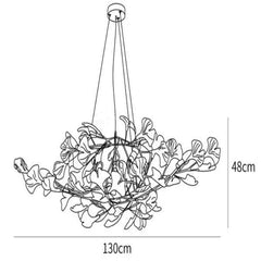 10 Lights: L 51.2''x H 18.9''