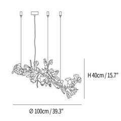 10 Lights: L 39.3''x H 15.7''