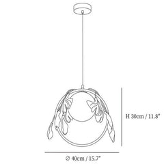Model B D 15.7″ X H 11.8″