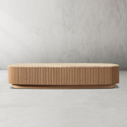 Mullhaven Oak Wood & Stone Coffee Table 48