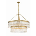 Grentl 2-Tier Round  Crystals Chandelier 32" - kimoylights