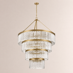 Grent 4-Tier Round Crystal Chandelier 40"