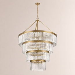 Grent 4-Tier Round Crystal Chandelier 40