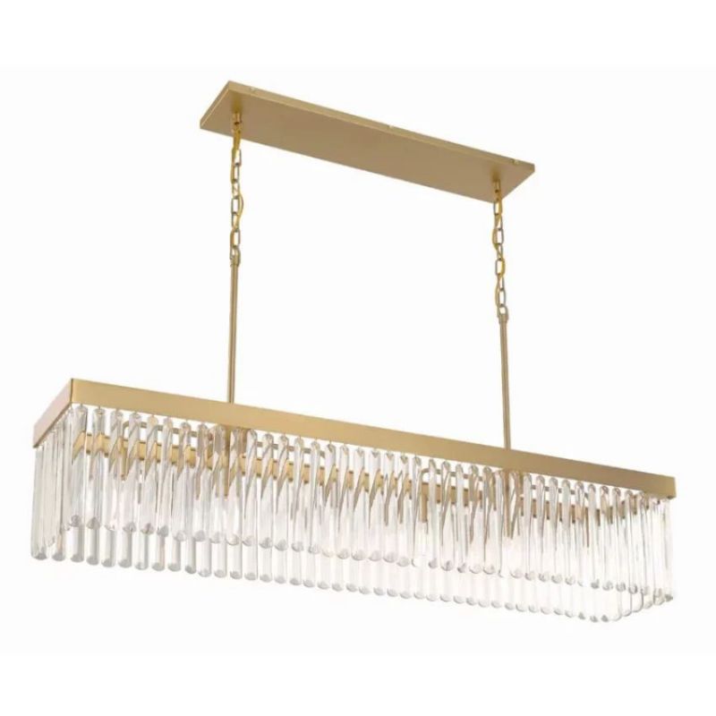 Grentl Crystal Rectangle Chandelier - kimoylights