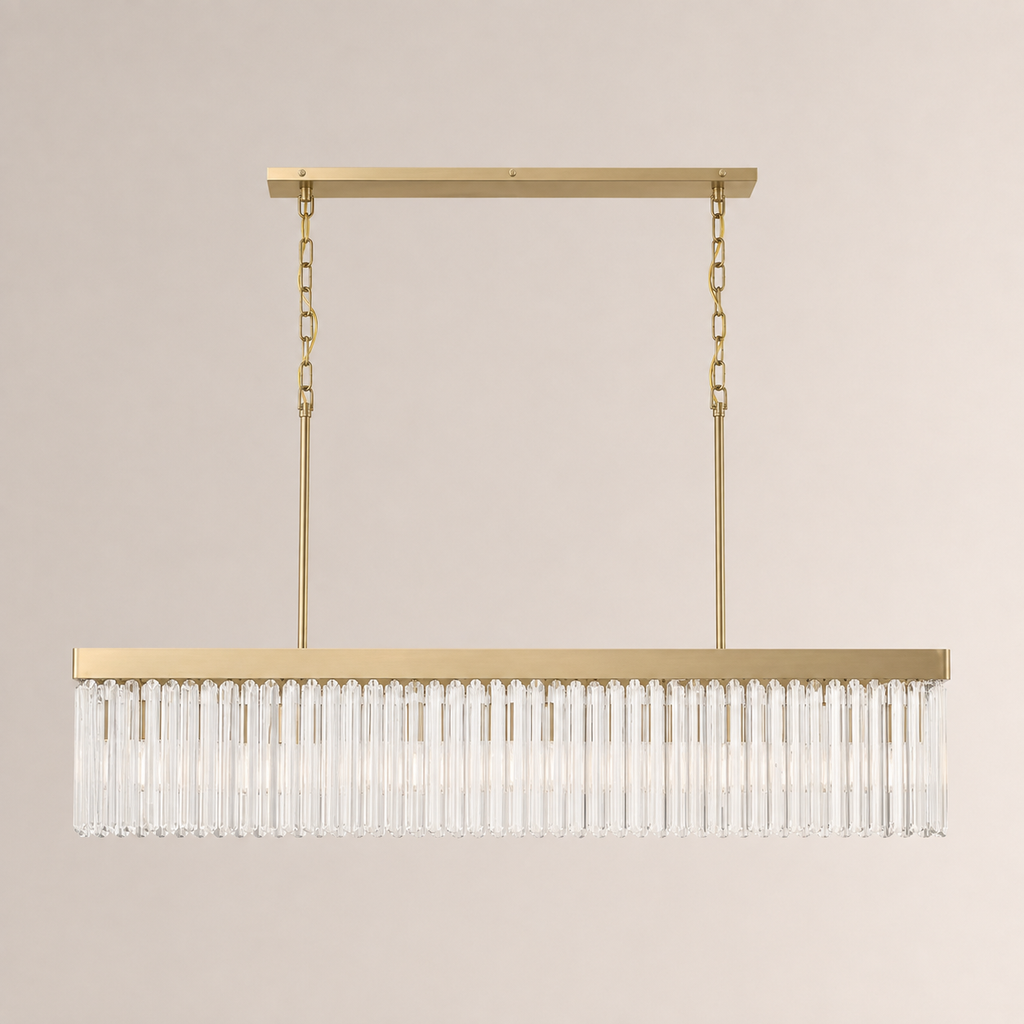 Grent Crystal Rectangle Chandelier