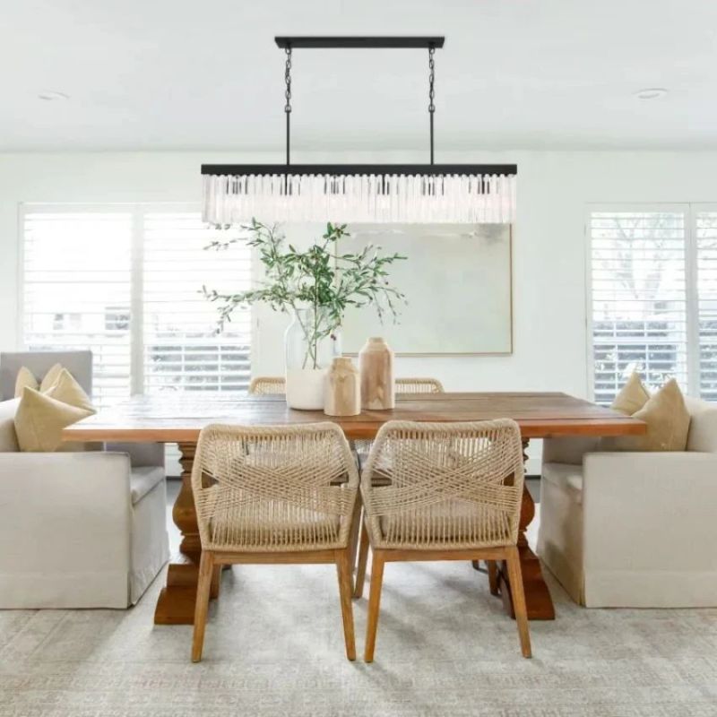 Grentl Crystal Rectangle Chandelier - kimoylights