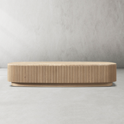 Mullhaven Oak Wood & Stone Coffee Table 48