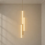Haivorel 3-Light Short Reeded Glass Pendant 24.4