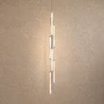Haivorel 6-Light Tall Reeded Glass Pendant 42.5