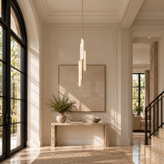 Haivorel 3-Light Short Reeded Glass Pendant 24.4