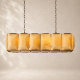 Halvera Alabaster Rectangular Chandelier 42