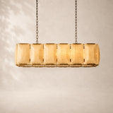 Halvera Alabaster Rectangular Chandelier 42
