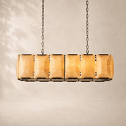Halvera Alabaster Rectangular Chandelier 42