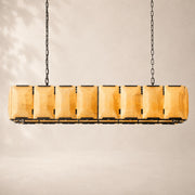 Halvera Alabaster Rectangular Chandelier 54
