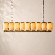Halvera Alabaster Rectangular Chandelier 62