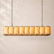 Halvera Alabaster Rectangular Chandelier 62