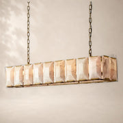 Halvera Alabaster Rectangular Chandelier 62