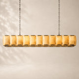 Halvera Alabaster Rectangular Chandelier 74