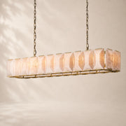 Halvera Alabaster Rectangular Chandelier 74