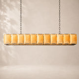 Halvera Alabaster Rectangular Chandelier 74