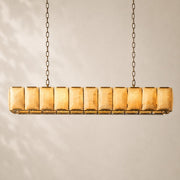 Halvera Alabaster Rectangular Chandelier 74