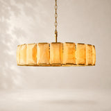 Halvera Alabaster Round Chandelier 43