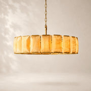 Halvera Alabaster Round Chandelier 43