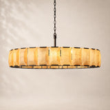 Halvera Alabaster Round Chandelier 60