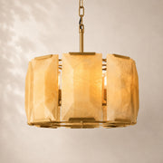 Halvera Alabaster Round Chandelier 19