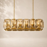 Halvera Crystal Rectangular Chandelier 42