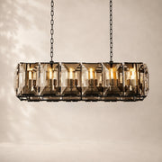 Halvera Crystal Rectangular Chandelier 42